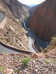 15-The road climbs out of the Dades gorge